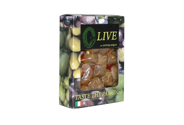 olive verdi schiacciate condite